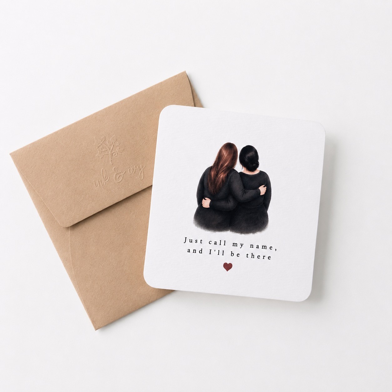 Example of a custom personalized illustrated card