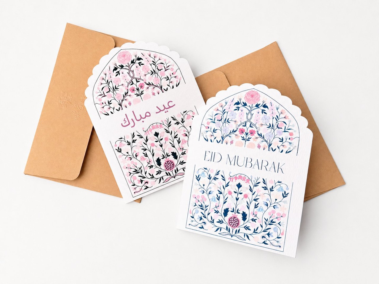 Eid Mubarak floral card