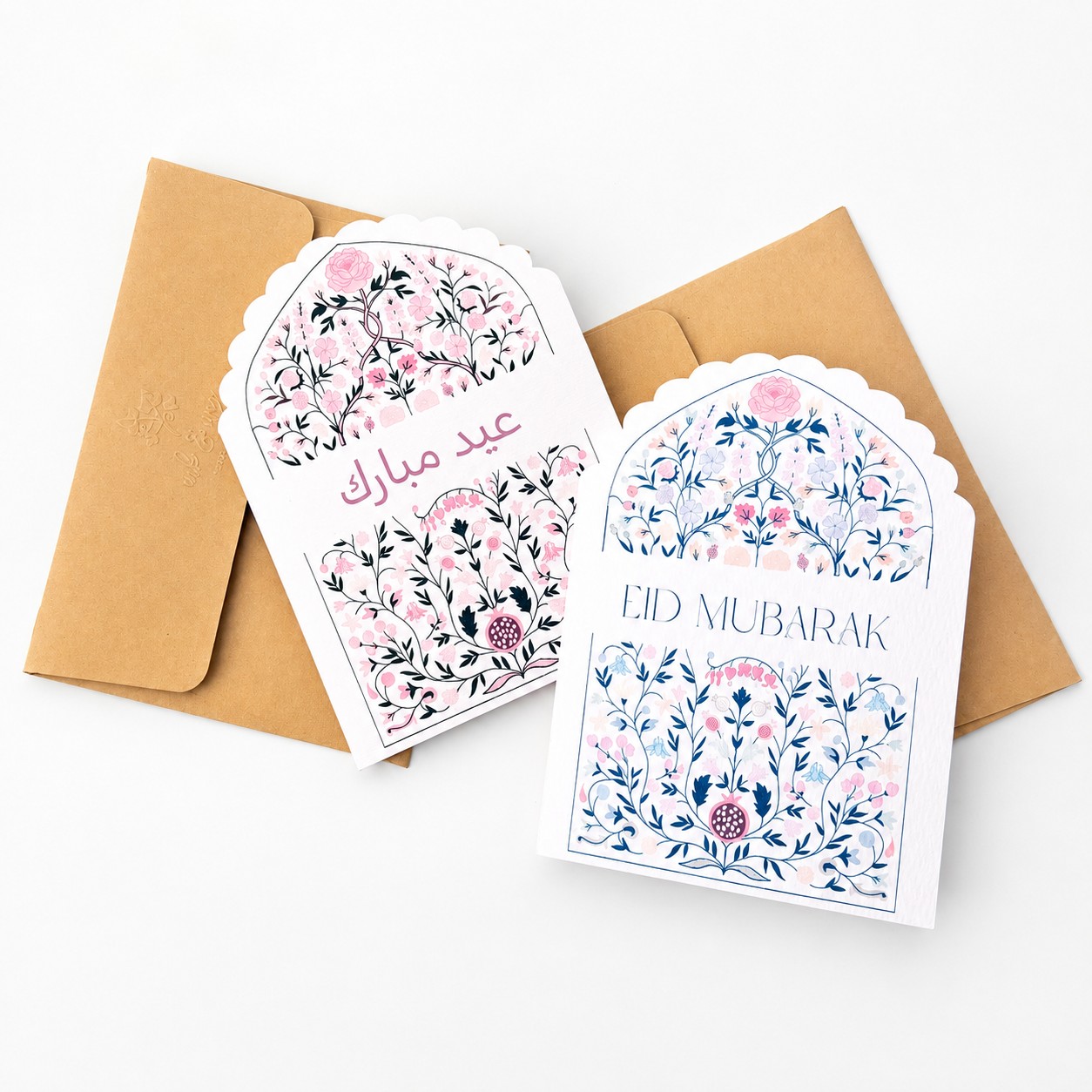 Eid Mubarak floral card